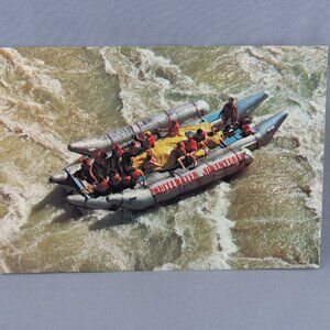 Vintage Postcard - Whitewater Rafting Raft in Action - Natural Color Productions